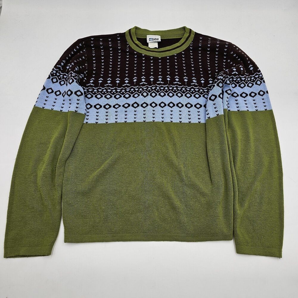 CoolWear Jumper Mens Knitted Sweater Crewneck Size Small